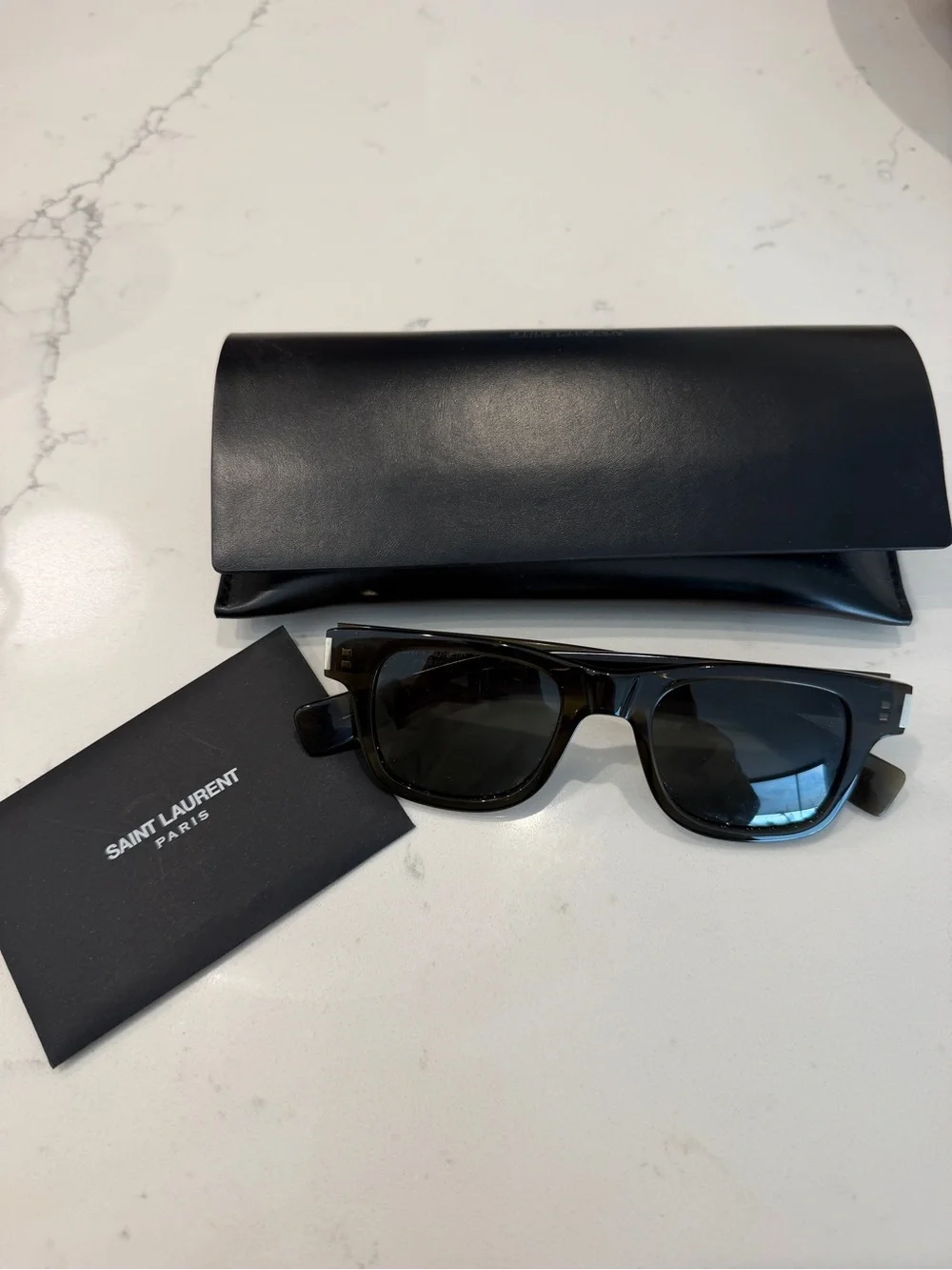 Saint Laurent Green SL 564 Sunglasses with Case
